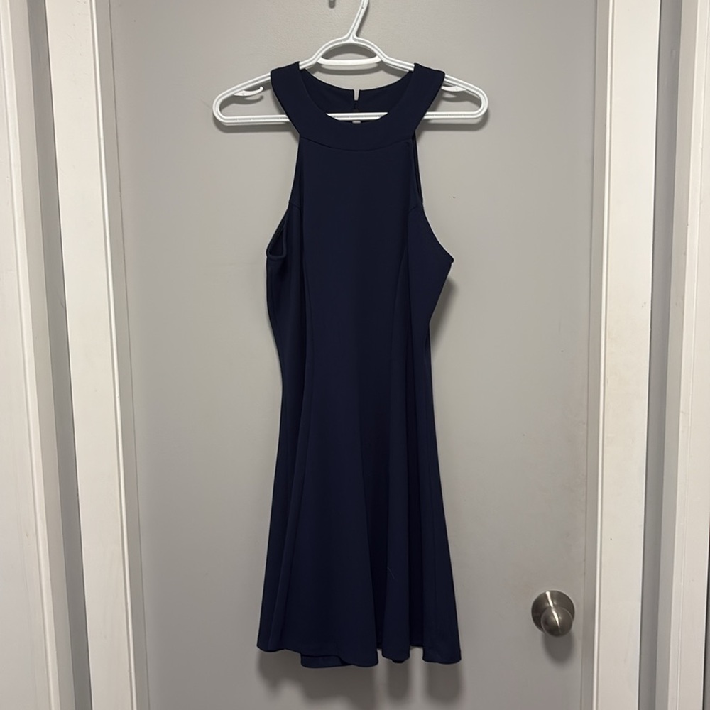 Navy lakefield dress NWT size large